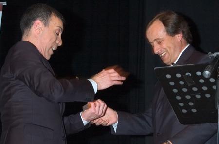 Nacho Cardozo y el Ing. Pablo Barletta