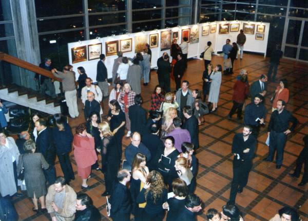 Exposicion Rodolfo Piriz Carla Albonico y Graciela Danese 2001